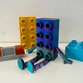 Flexi Brick Buddy - Tương thích Lego Duplo (có khớp nối - 2 phiên bản - không cần support) - Thumbnail 6