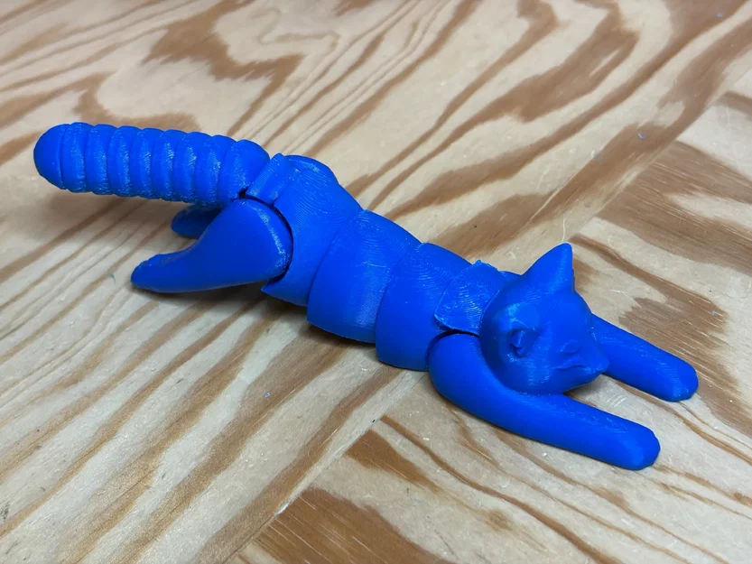 Mô hình mèo khớp nối linh hoạt (Articulated Cat) in nhựa ABS - Image 2