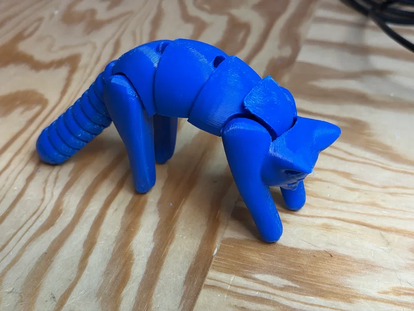 Mô hình mèo khớp nối linh hoạt (Articulated Cat) in nhựa ABS - Image 3