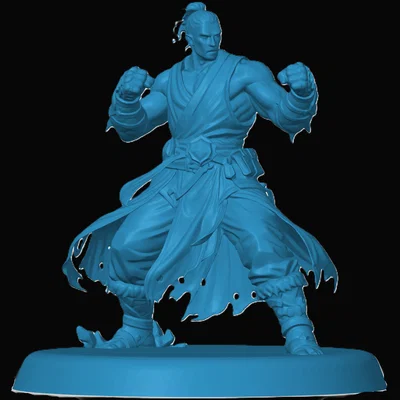 Mô hình Goliath Monk cho game nhập vai