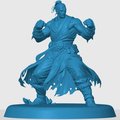Mô hình Goliath Monk cho game nhập vai