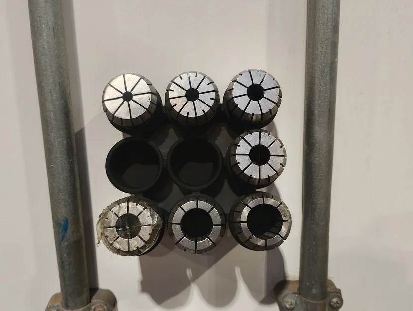 Khay gắn tường 3x3 cho ER32 Collet - Giải pháp lưu trữ đồ nghề - Image 2