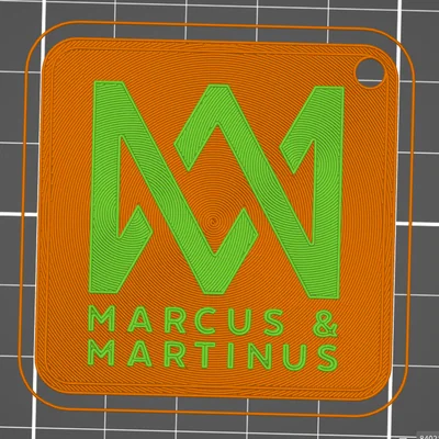 Móc khóa logo Marcus & Martinus