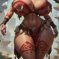 Mô hình chiến binh Amazon (Mujer amazona 2) dùng cho in 3D - Thumbnail 2