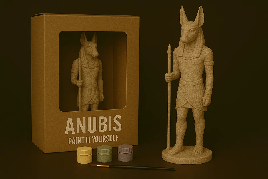 Tượng Anubis – Tự tay tô màu - Image 1