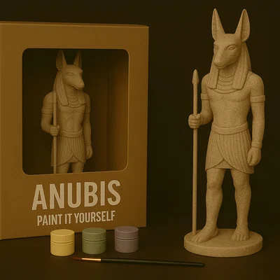 Tượng Anubis – Tự tay tô màu