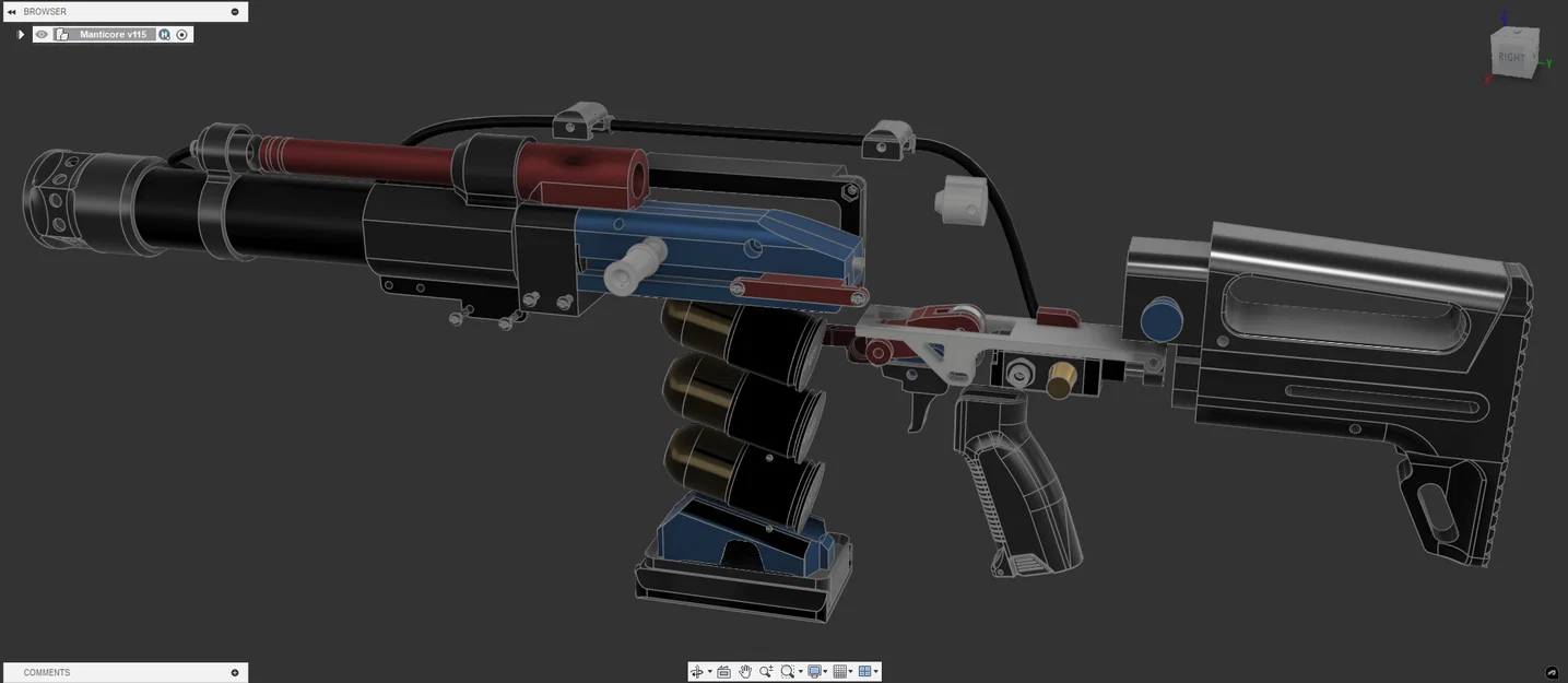 Súng phóng lựu airsoft 40mm bán tự động Manticore - Image 6