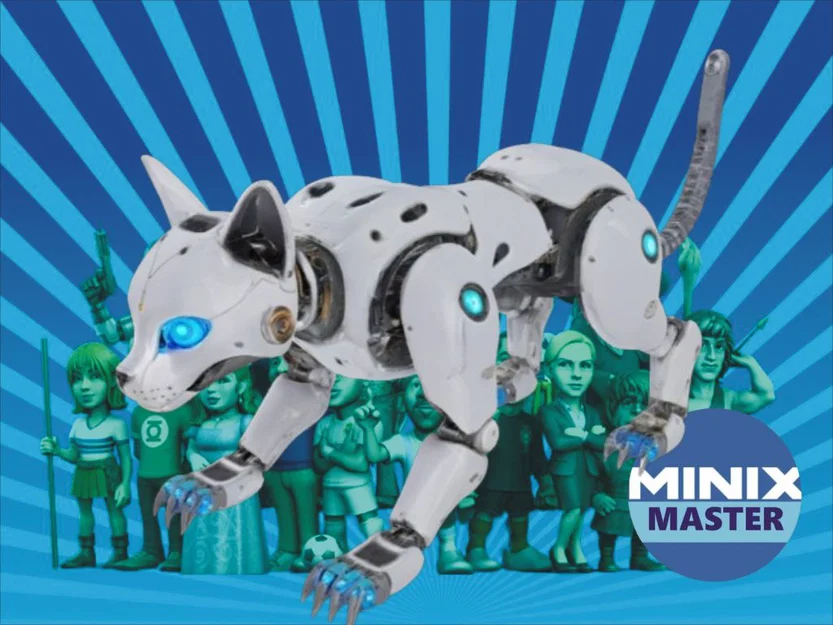 Mô hình chú mèo robot 3D cực ngầu cho người sưu tầm - Image 1