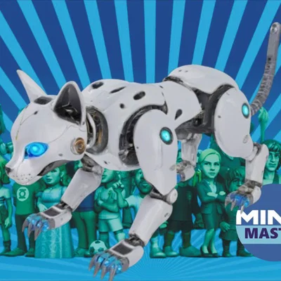 Mô hình chú mèo robot 3D cực ngầu cho người sưu tầm