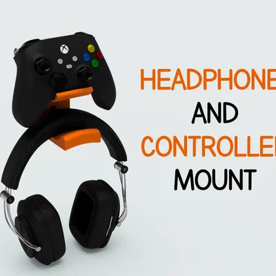 Giá treo tai nghe và tay cầm chơi game đa năng (Controller Mount)