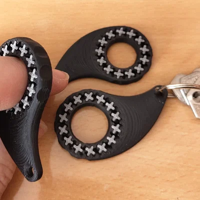 Móc khóa bánh răng spinner (fidget gear keychain spinner)