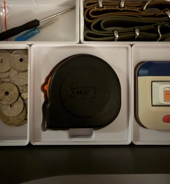 Khay 3D Gridfinity cho thước dây IKEA FIXA gọn gàng chuyên nghiệp - Image 1