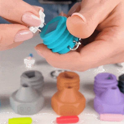 Móc khóa Clicker Nozzle 3D - Phiên bản 0.2mm, 0.4mm, 0.6mm siêu vui nhộn