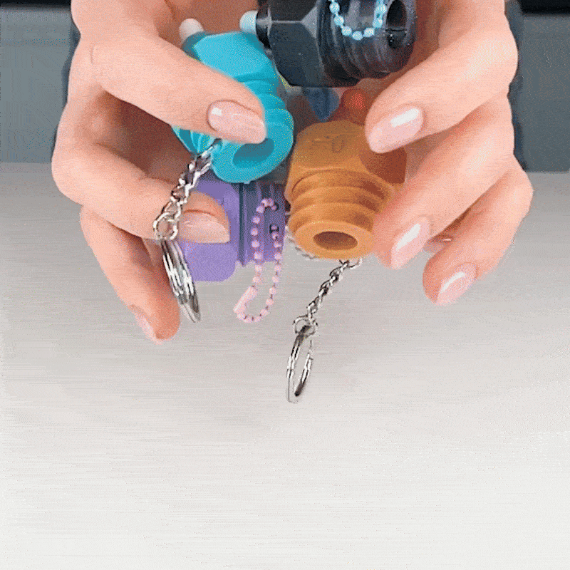 Móc khóa Clicker Nozzle 3D - Phiên bản 0.2mm, 0.4mm, 0.6mm siêu vui nhộn - Image 6