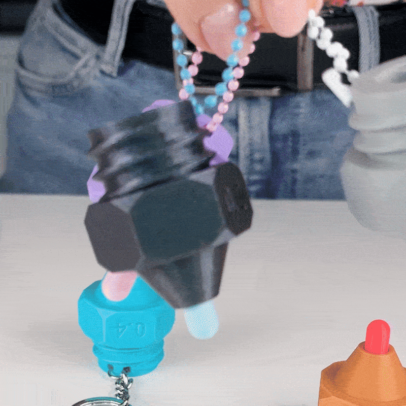 Móc khóa Clicker Nozzle 3D - Phiên bản 0.2mm, 0.4mm, 0.6mm siêu vui nhộn - Image 7