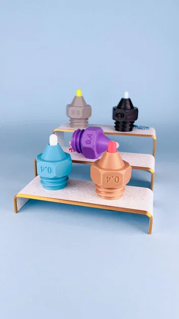 Móc khóa Clicker Nozzle 3D - Phiên bản 0.2mm, 0.4mm, 0.6mm siêu vui nhộn - Image 13