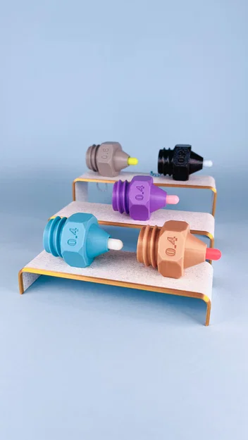 Móc khóa Clicker Nozzle 3D - Phiên bản 0.2mm, 0.4mm, 0.6mm siêu vui nhộn - Image 14