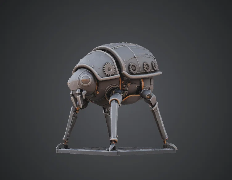 Bọ Cánh Cứng Cơ Khí Steampunk – Côn Trùng Chuyển Động Bằng Bánh Răng - Image 1