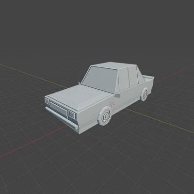Mô hình xe hơi Low Poly 3D đẹp mắt - Tải về in ngay