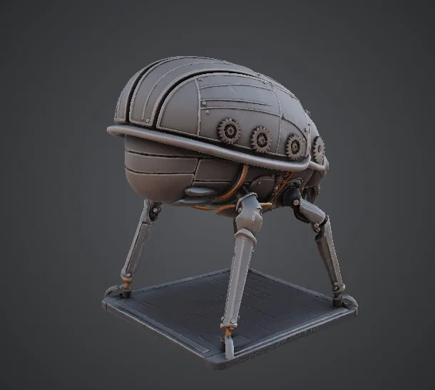 Bọ Cánh Cứng Cơ Khí Steampunk – Côn Trùng Chuyển Động Bằng Bánh Răng - Image 3