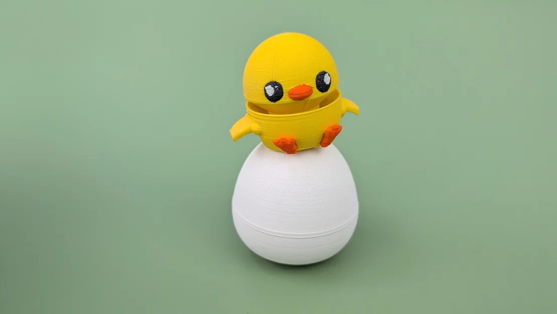 Gà Con trong Trứng - Mô hình khớp nối Phục sinh | In không cần hỗ trợ - Image 1