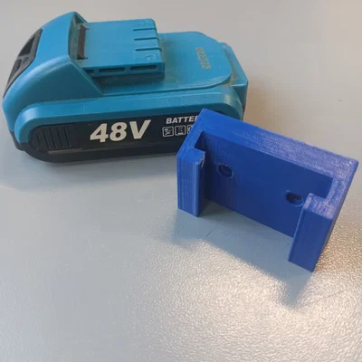 Giá treo pin máy khoan 48V gắn tường - Giải pháp sắp xếp thông minh