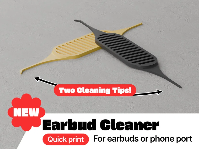 Dụng Cụ Vệ Sinh Tai Nghe và Cổng Sạc Điện Thoại Có Tay Cầm - Image 1