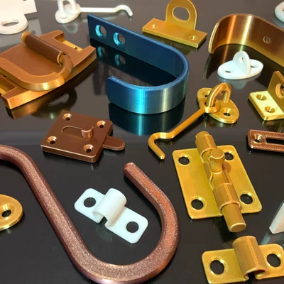 STL Hardware Parts - Bộ sưu tập móc và chốt cài