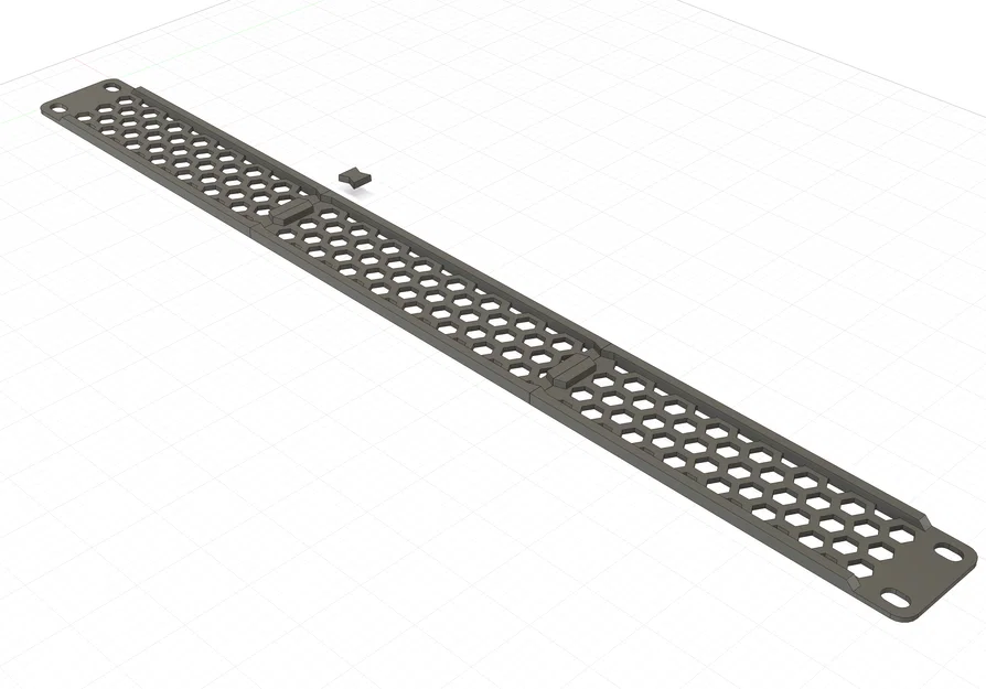 Tấm chắn 1U cho tủ Rack Server với họa tiết lục giác - Image 1