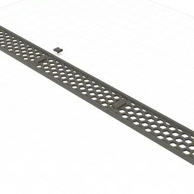 Tấm chắn 1U cho tủ Rack Server với họa tiết lục giác