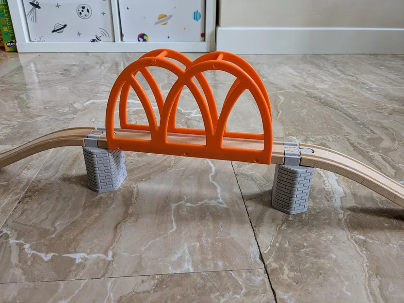 Trụ cầu cho đường ray xe lửa gỗ Ikea - Brio (loại chồng tầng) - Image 1