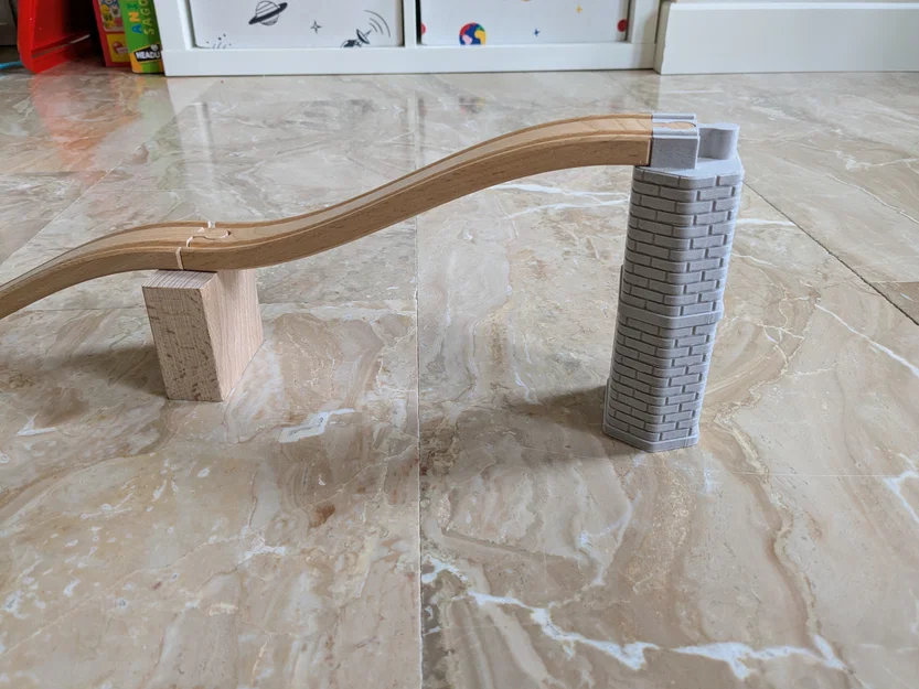 Trụ cầu cho đường ray xe lửa gỗ Ikea - Brio (loại chồng tầng) - Image 2