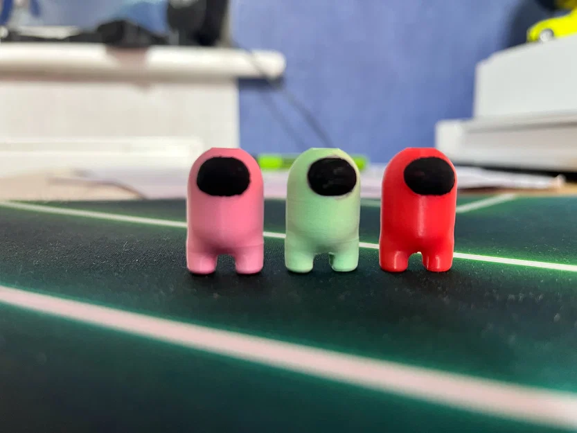 Phụ kiện trang trí dây áo hoodie hình Among Us bằng in 3D - Image 4