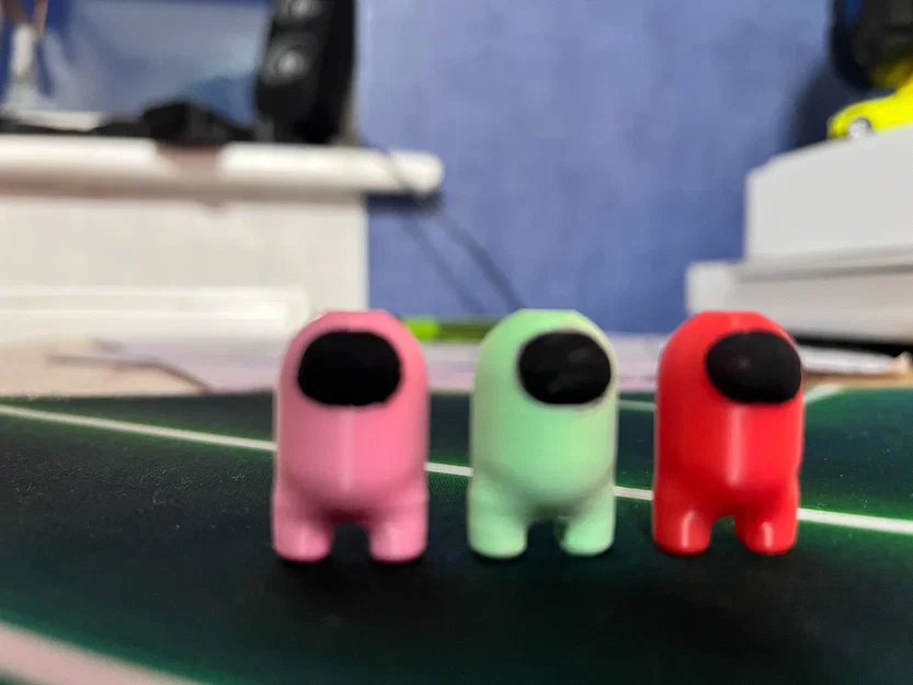 Phụ kiện trang trí dây áo hoodie hình Among Us bằng in 3D - Image 5