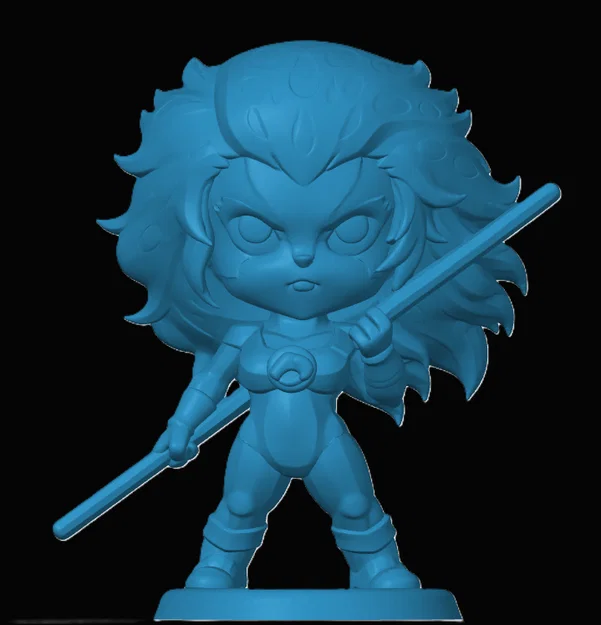 Mô hình Cheetara (Thundercats) phiên bản Chibi cho in 3D - Image 1