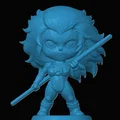 Mô hình Cheetara (Thundercats) phiên bản Chibi cho in 3D - Thumbnail 1