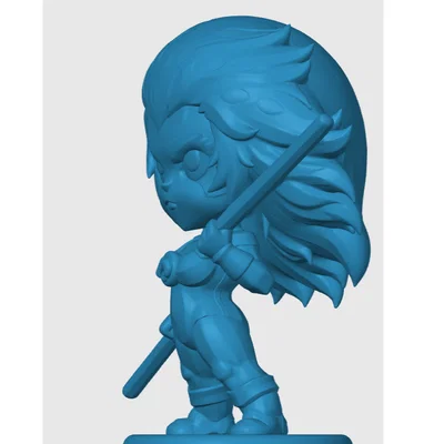 Mô hình Cheetara (Thundercats) phiên bản Chibi cho in 3D