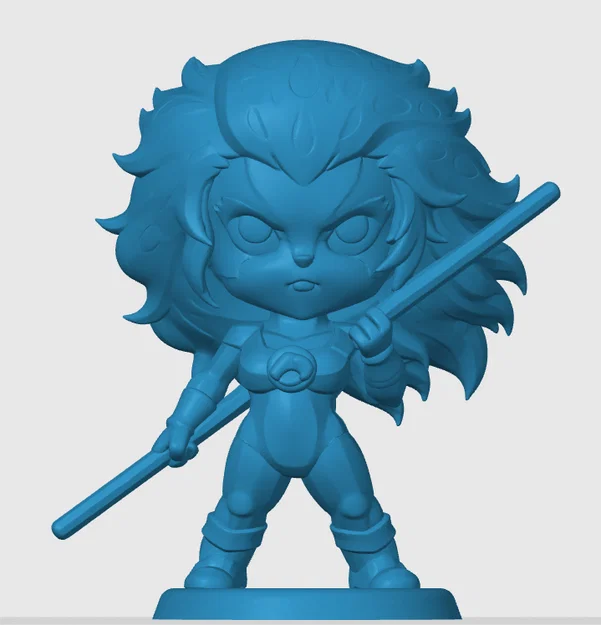 Mô hình Cheetara (Thundercats) phiên bản Chibi cho in 3D - Image 3