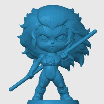 Mô hình Cheetara (Thundercats) phiên bản Chibi cho in 3D