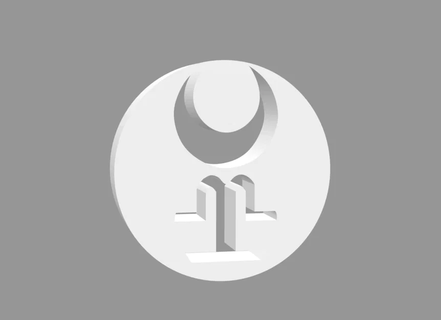 Mô hình in 3D huy hiệu biểu tượng Golden Horde Mông Cổ - Image 1