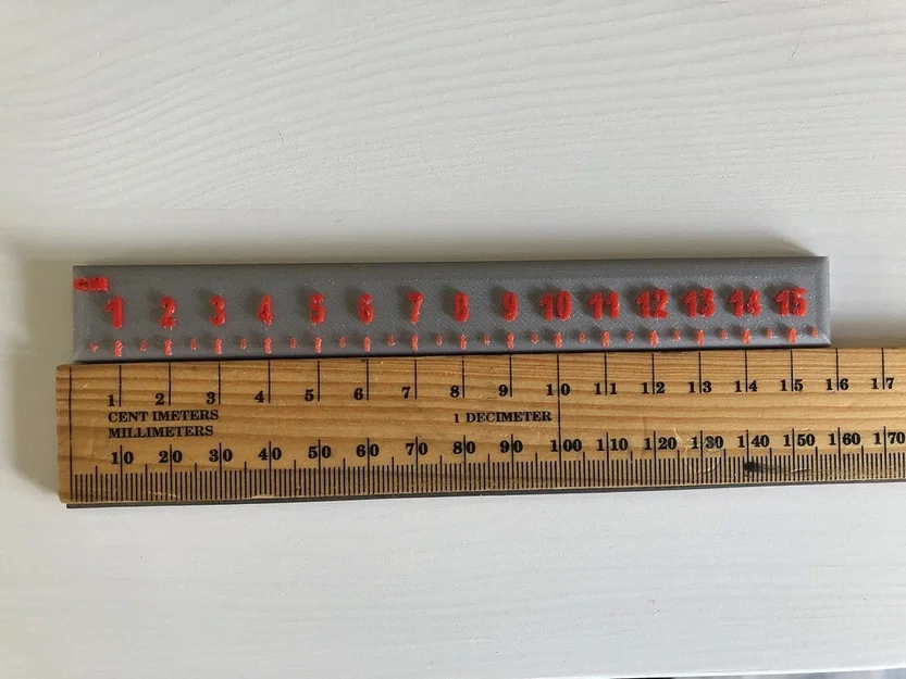 Thước đo độ chính xác cao (cm và inch) - Image 2