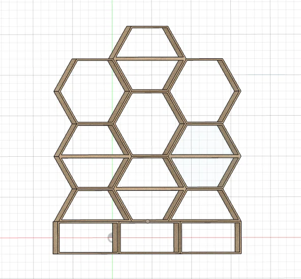 Kệ để đồ đa năng hình tổ ong ORGANIZER GT551 in 3D - Image 1