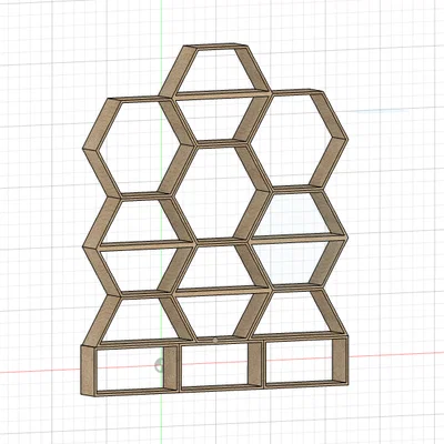 Kệ để đồ đa năng hình tổ ong ORGANIZER GT551 in 3D