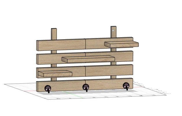 Kệ Treo Tường Đa Năng Organizer GT555 In 3D - Image 1