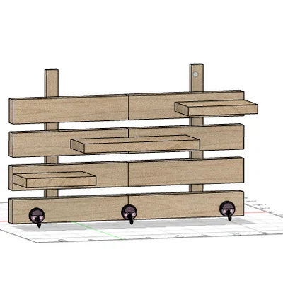 Kệ Treo Tường Đa Năng Organizer GT555 In 3D