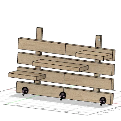 Kệ Treo Tường Đa Năng Organizer GT555 In 3D