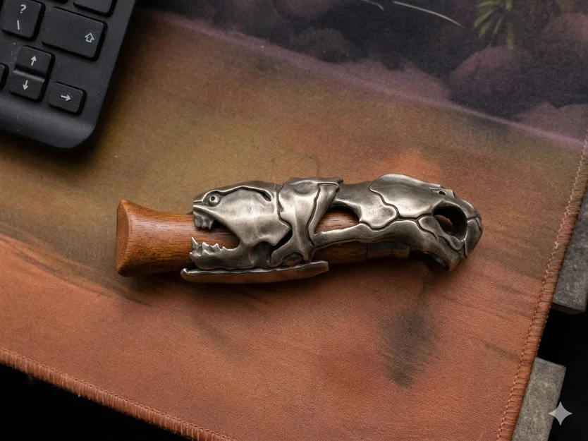 Bao ốp dao Opinel Numero 8 hình Dunkleosteus độc đáo - Image 1