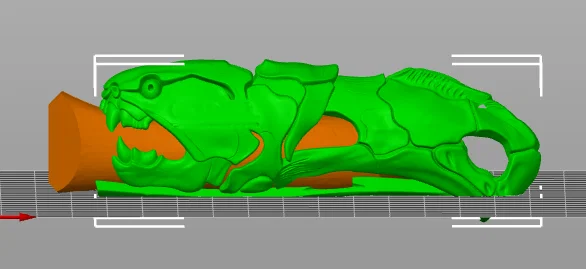 Bao ốp dao Opinel Numero 8 hình Dunkleosteus độc đáo - Image 2