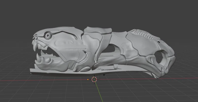 Bao ốp dao Opinel Numero 8 hình Dunkleosteus độc đáo - Image 3