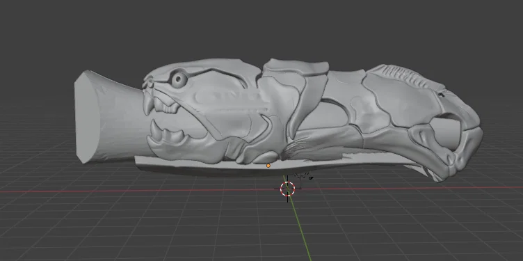 Bao ốp dao Opinel Numero 8 hình Dunkleosteus độc đáo - Image 7